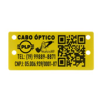 Placa de Identificação Personalizada (1000peças)